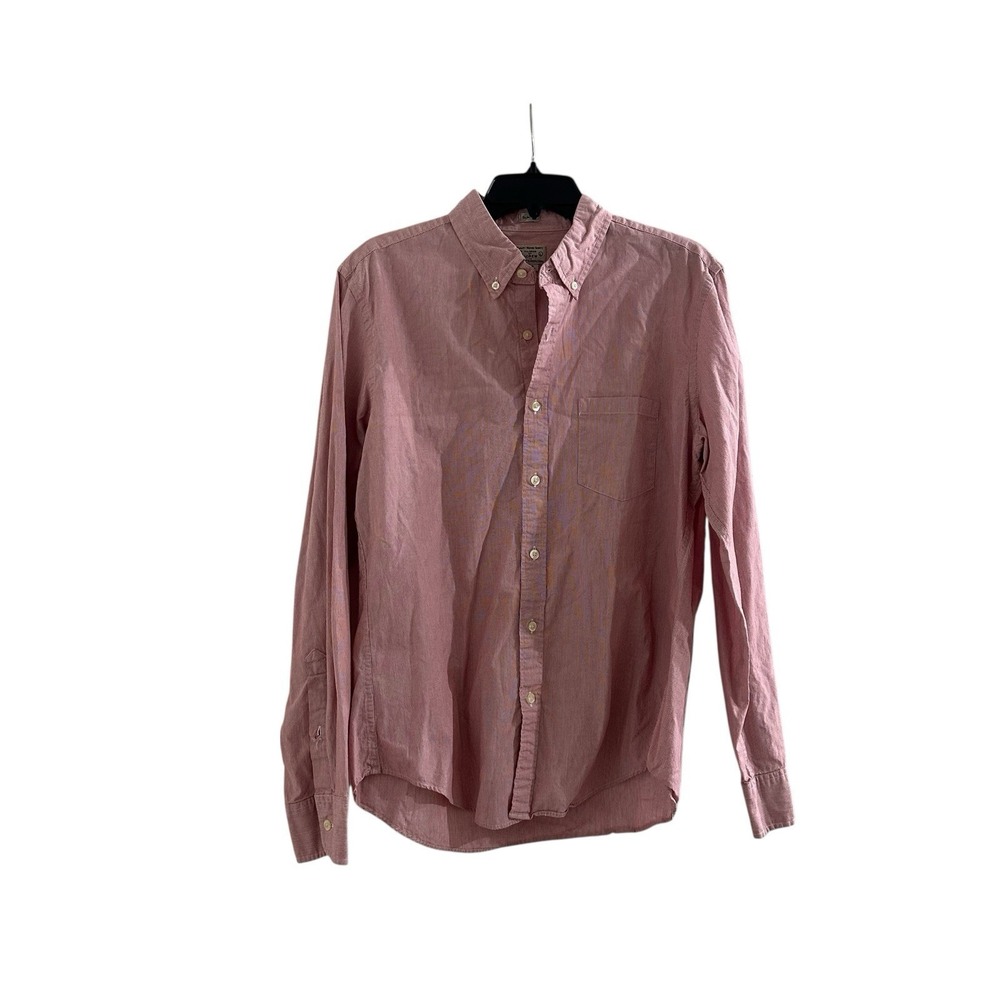 J.Crew Slim Fit Oxford Button Down Shirt Men's Large Pink Cotton